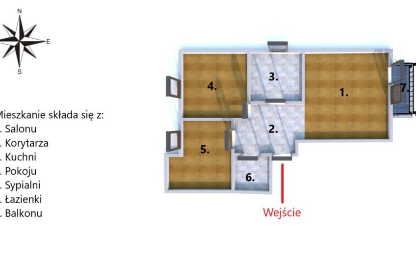 3 Pokoje| Nowoczesne Budownictwo| 1 Piętro